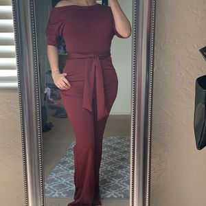 Maroon Jumpsuit